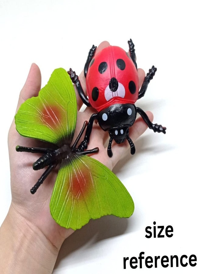 Mallexo مجموعة ألعاب حشرات حيوانات الغابة من ماليكسو للأطفال، حجم كبير، 12 قطعة، تشمل مجسمات النمل والزواحف والفراشات والصراصير، هدية مثالية للأولاد والبنات في أعياد ميلادهم، ألعاب حشرات مطاطية تعليمية وترفيهية. - Image 4